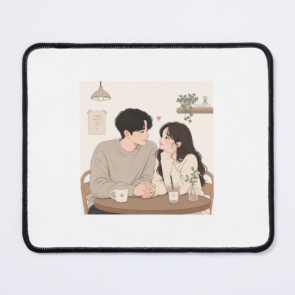 Item preview, Cute koran couples cafe matching hoodies  designed and sold by Chinnibujji.
