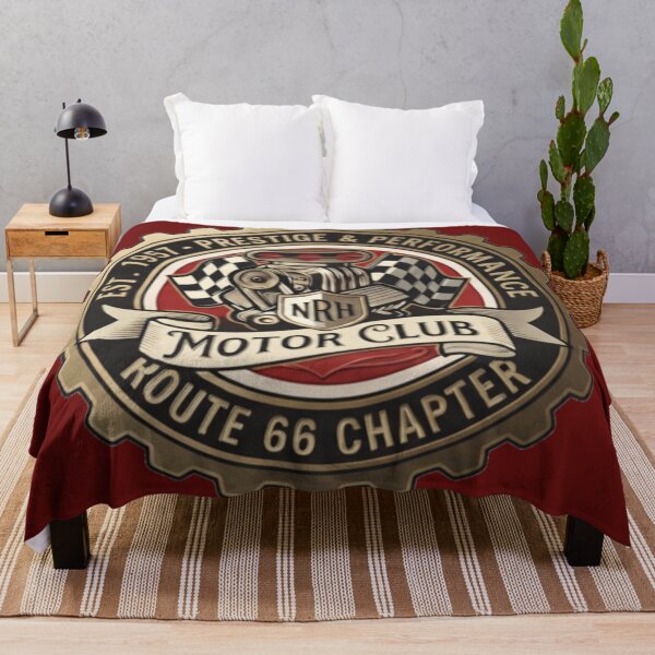 Item preview, NRH Motor Club Route 66 Vintage Car Logo designed and sold by Normandy Road Heritage.