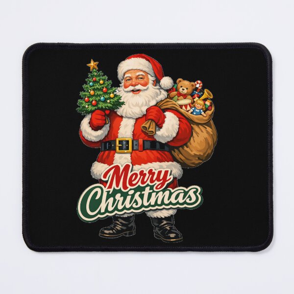 Item preview, Retro Vintage Merry Christmas Santa Claus designed and sold by DeliaDesignsCo.