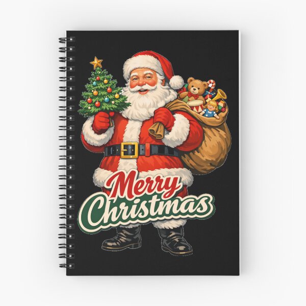 Item preview, Retro Vintage Merry Christmas Santa Claus  designed and sold by DeliaDesignsCo.