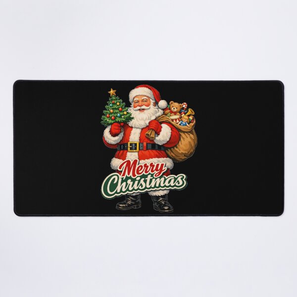 Item preview, Retro Vintage Merry Christmas Santa Claus designed and sold by DeliaDesignsCo.