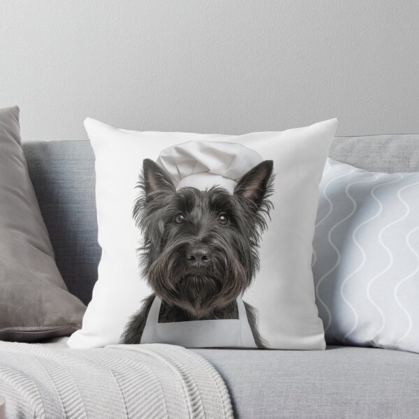 Item preview, Funny Scottish Terrier Dog Chef Realistic Animal Cooking Humor Art designed and sold by LazyOwlStore.