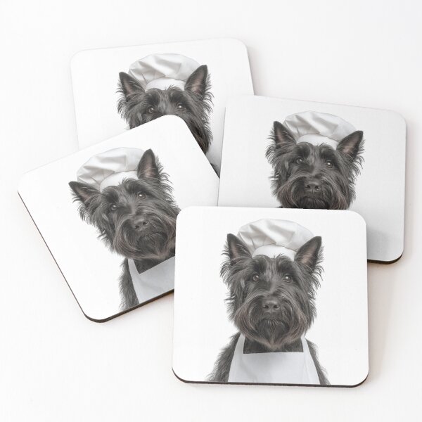 Item preview, Funny Scottish Terrier Dog Chef Realistic Animal Cooking Humor Art designed and sold by LazyOwlStore.