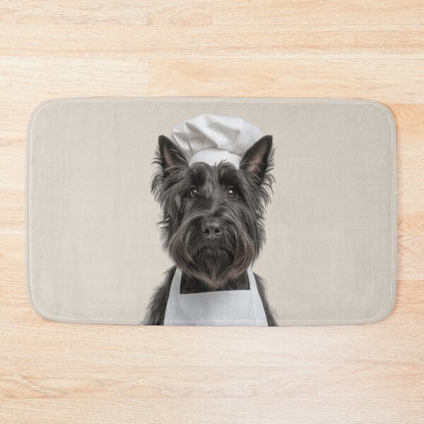 Artikelvorschau, Lustiger schottischer Terrier-Hundekoch, realistische Tierkoch-Humor-Kunst entworfen und verkauft von LazyOwlStore.