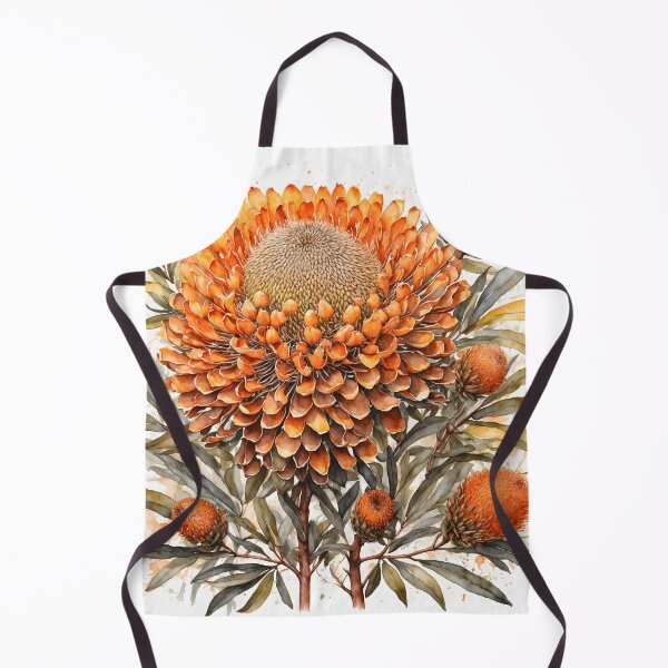 Item preview, Banksia Flower Watercolor Painting designed and sold by RawNaturePrints.