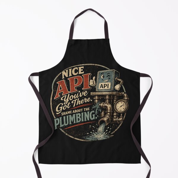 Item preview, Funny Nice API Plumbing Developer Design designed and sold by Code Monkeys.