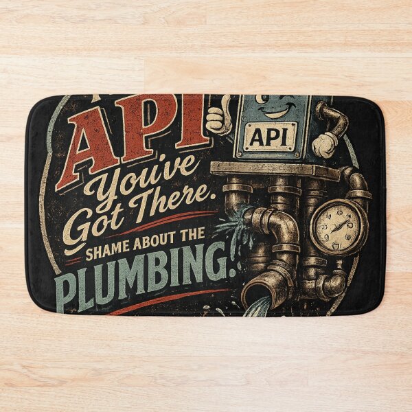 Item preview, Funny Nice API Plumbing Developer Design designed and sold by Code  Monkeys.