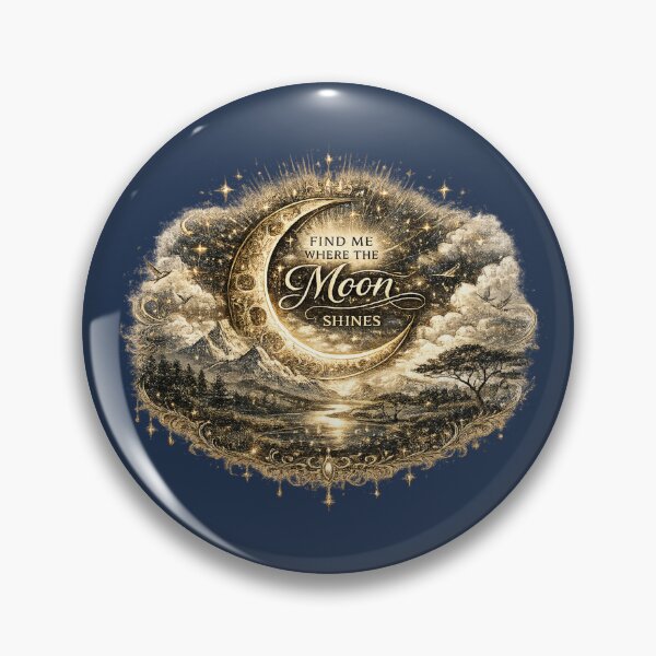 Item preview, Find Me Where the Moon Shines | Celestial Moon Landscape  designed and sold by 'VARI'.