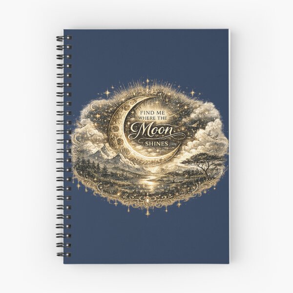 Item preview, Find Me Where the Moon Shines | Celestial Moon Landscape  designed and sold by 'VARI'.