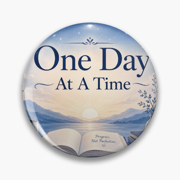 Item preview, One Day At A Time Study Sticker designed and sold by Chinnibujji.