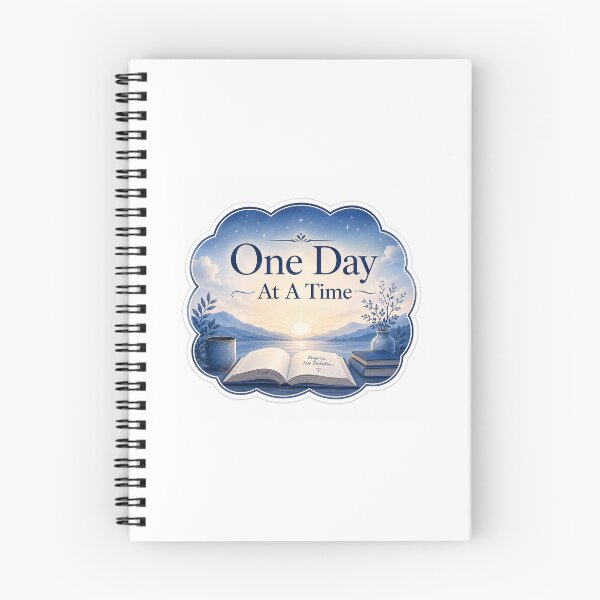 Item preview, One Day At A Time Study Sticker designed and sold by Chinnibujji.