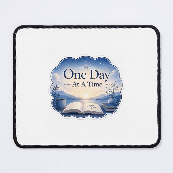 Item preview, One Day At A Time Study Sticker designed and sold by Chinnibujji.
