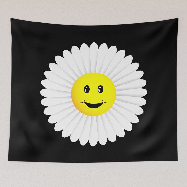 Item preview, Smiling Cute White Daisy Flower designed and sold by GraffiTimi.
