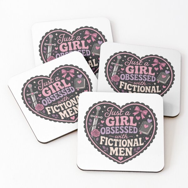 Item preview, Just a girl obsessed with fictional men - bookish designed and sold by Chaotically Cutee.