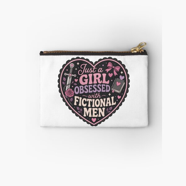 Item preview, Just a girl obsessed with fictional men - bookish designed and sold by Dollydollys.