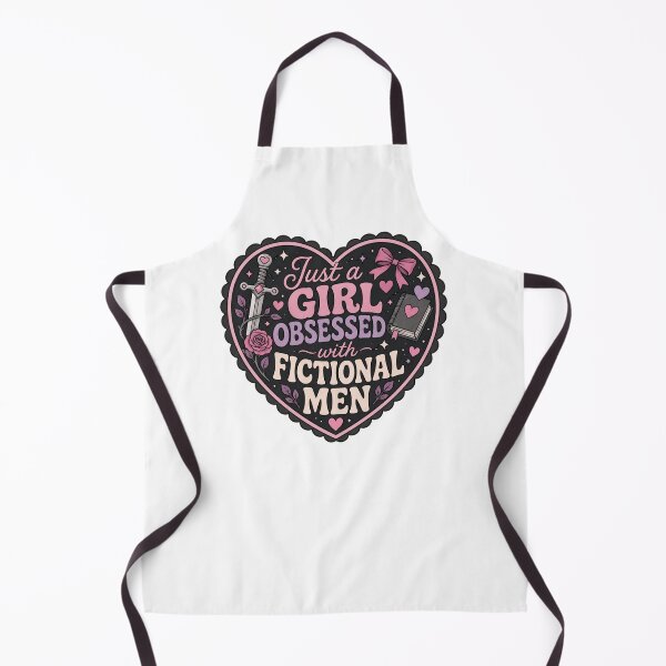 Item preview, Just a girl obsessed with fictional men - bookish designed and sold by Chaotically Cutee.