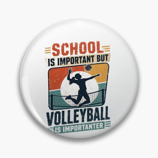 Item preview, School Is Important But Volleyball Is Importanter Student Athlete Player Gift designed and sold by SkeletonsDanger.