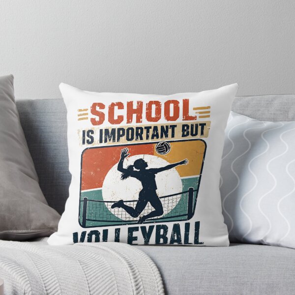 Item preview, School Is Important But Volleyball Is Importanter Student Athlete Player Gift designed and sold by SkeletonsDanger.
