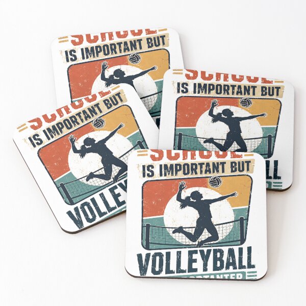 Item preview, School Is Important But Volleyball Is Importanter Student Athlete Player Gift designed and sold by SkeletonsDanger.