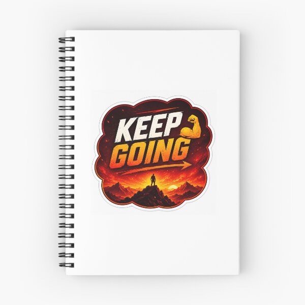 Item preview, Keep Going Motivational Sticker designed and sold by Chinnibujji.