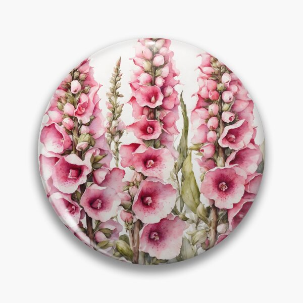 Item preview, Foxglove Digitalis Watercolor Painting designed and sold by RawNaturePrints.