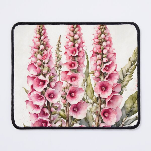 Item preview, Foxglove Digitalis Watercolor Painting designed and sold by RawNaturePrints.