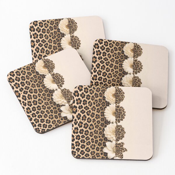 Item preview, Floral and Leopard Print Pattern Design designed and sold by Lucia Amaris Art.