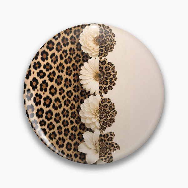 Item preview, Floral and Leopard Print Pattern Design designed and sold by Lucia Amaris Art.