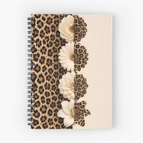 Item preview, Floral and Leopard Print Pattern Design designed and sold by Lucia Amaris Art.
