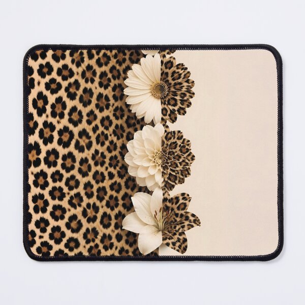 Item preview, Floral and Leopard Print Pattern Design designed and sold by Lucia Amaris Art.