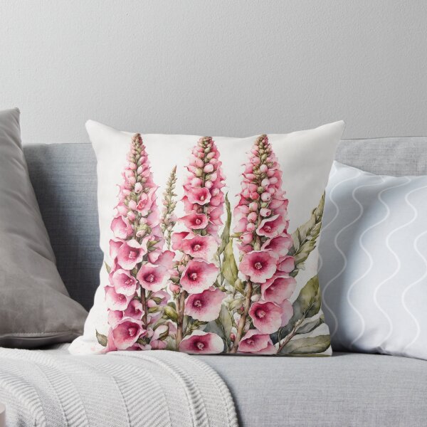 Item preview, Foxglove Digitalis Watercolor Painting designed and sold by RawNaturePrints.