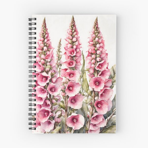Item preview, Foxglove Digitalis Watercolor Painting designed and sold by RawNaturePrints.