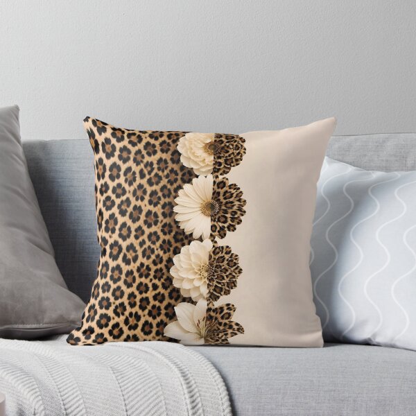 Item preview, Floral and Leopard Print Pattern Design designed and sold by Lucia Amaris Art.
