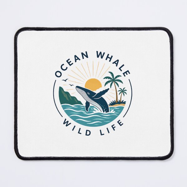 Item preview, Ocean Whale Wild Life Marine Animals Nature Lover Conservation designed and sold by SkeletonsDanger.