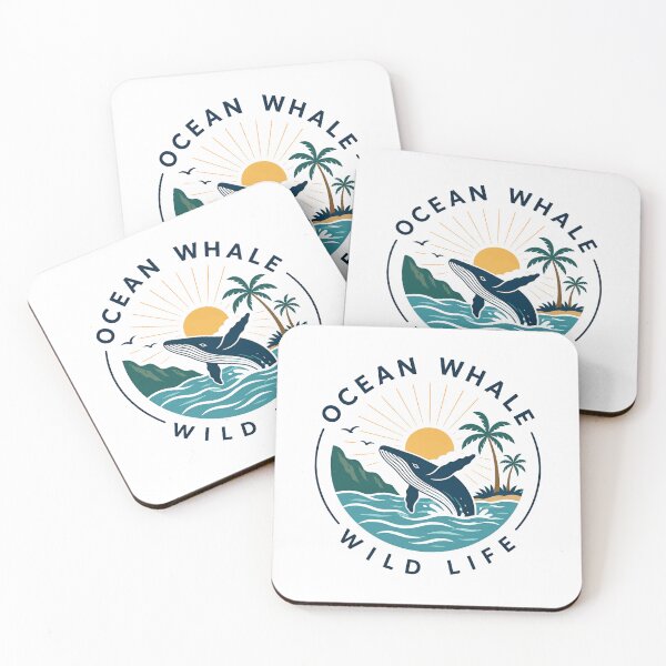Item preview, Ocean Whale Wild Life Marine Animals Nature Lover Conservation designed and sold by SkeletonsDanger.