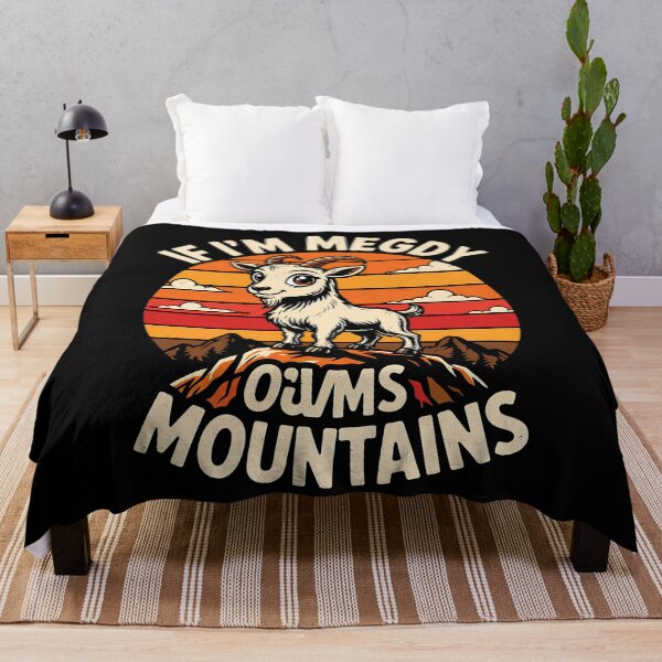 Item preview, If I'm Megdy Mountains Goat Retro Hiking Sunset Humor For Outdoor Adventure Lovers designed and sold by yoddel.