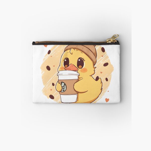 Item preview, Cute Coffee Duck Sticker | Kawaii Duck with Latte | Cozy Winter Duck Illustration designed and sold by dreamz-world.