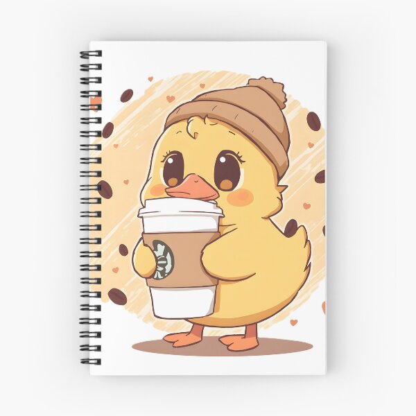 Item preview, Cute Coffee Duck Sticker | Kawaii Duck with Latte | Cozy Winter Duck Illustration designed and sold by dreamz-world.