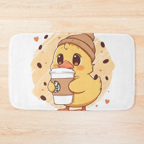 Item preview, Cute Coffee Duck Sticker | Kawaii Duck with Latte | Cozy Winter Duck Illustration designed and sold by dreamz-world.