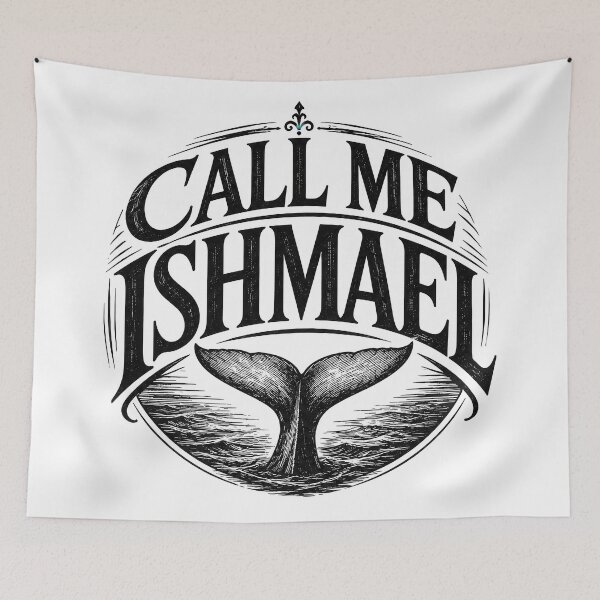 Item preview, Call Me Ishmael Literary Classic Quote designed and sold by Retr0Tshirts.