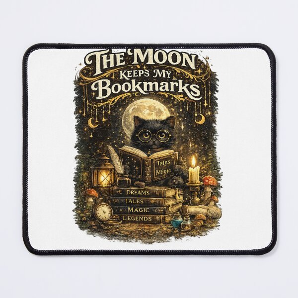 Item preview, The Moon Keeps My Bookmarks designed and sold by KADHomes.