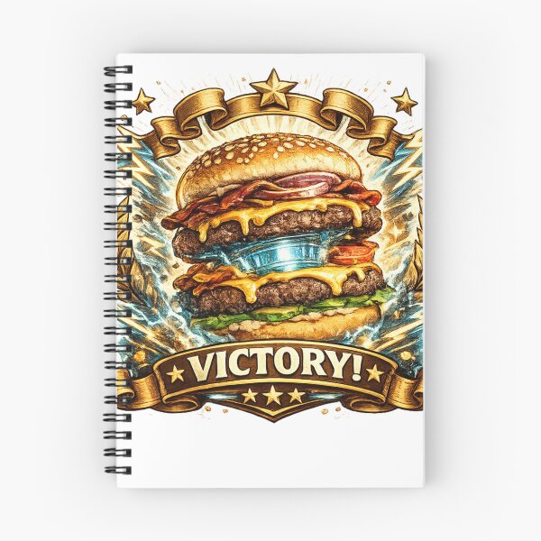 Item preview, Victory: Double Patty Championship Burger Laurel Wreath Gold Badge designed and sold by irfanshikh.