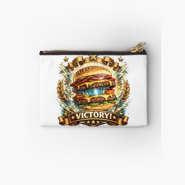 Item preview, Victory: Double Patty Championship Burger Laurel Wreath Gold Badge designed and sold by irfanshikh.