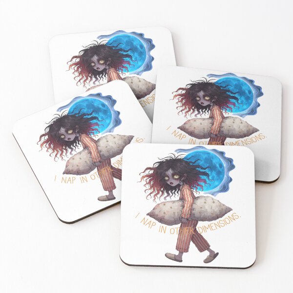 Item preview, Sleepy emo girl with pillow as PNG asset designed and sold by Creative88Art.