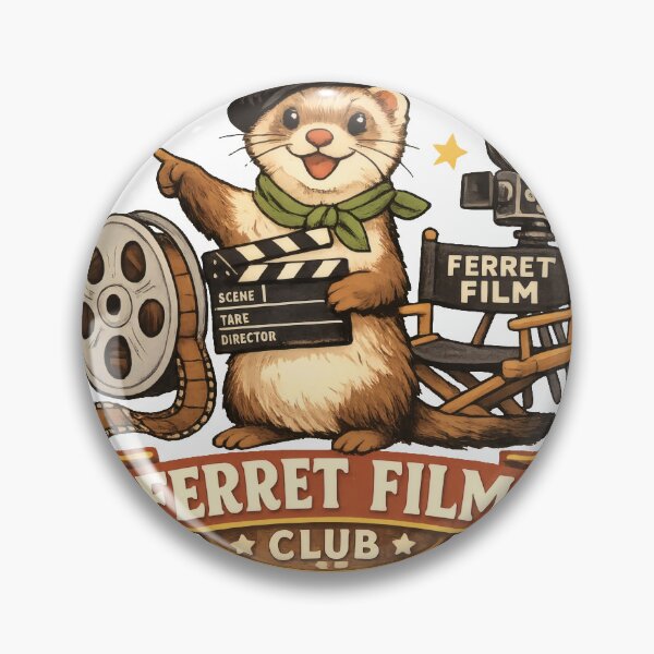 Item preview, Ferret Film Club Whimsical Studio Mascot designed and sold by TheRealTaria.
