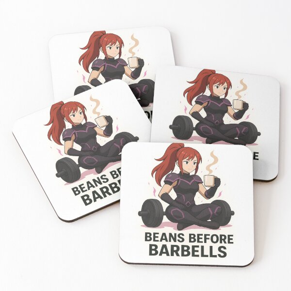 Item preview, Redhead Anime Gym Girl Coffee Lover Fitness Quote Design designed and sold by Selene Studio.