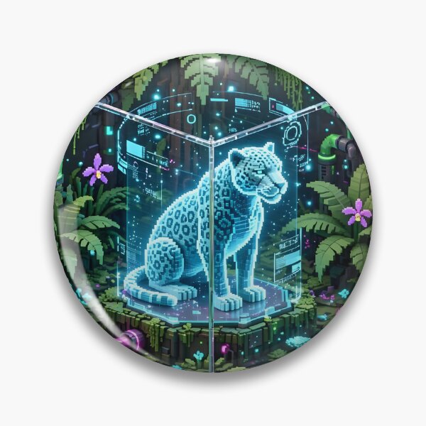 Artikelvorschau, Neo-Amazonas-Biotop-Schutzgebiet – Isometrisches Cyberpunk-Terrarium entworfen und verkauft von Neo Tokio.