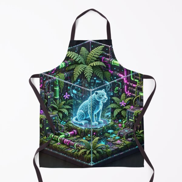 Item preview, Neo-Amazon Biotopic Sanctuary - Isometric Cyberpunk Terrarium designed and sold by Neo Tokio.