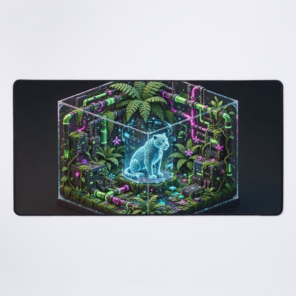 Item preview, Neo-Amazon Biotopic Sanctuary - Isometric Cyberpunk Terrarium designed and sold by Neo Tokio.