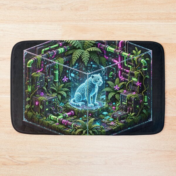 Item preview, Neo-Amazon Biotopic Sanctuary - Isometric Cyberpunk Terrarium designed and sold by Neo Tokio.
